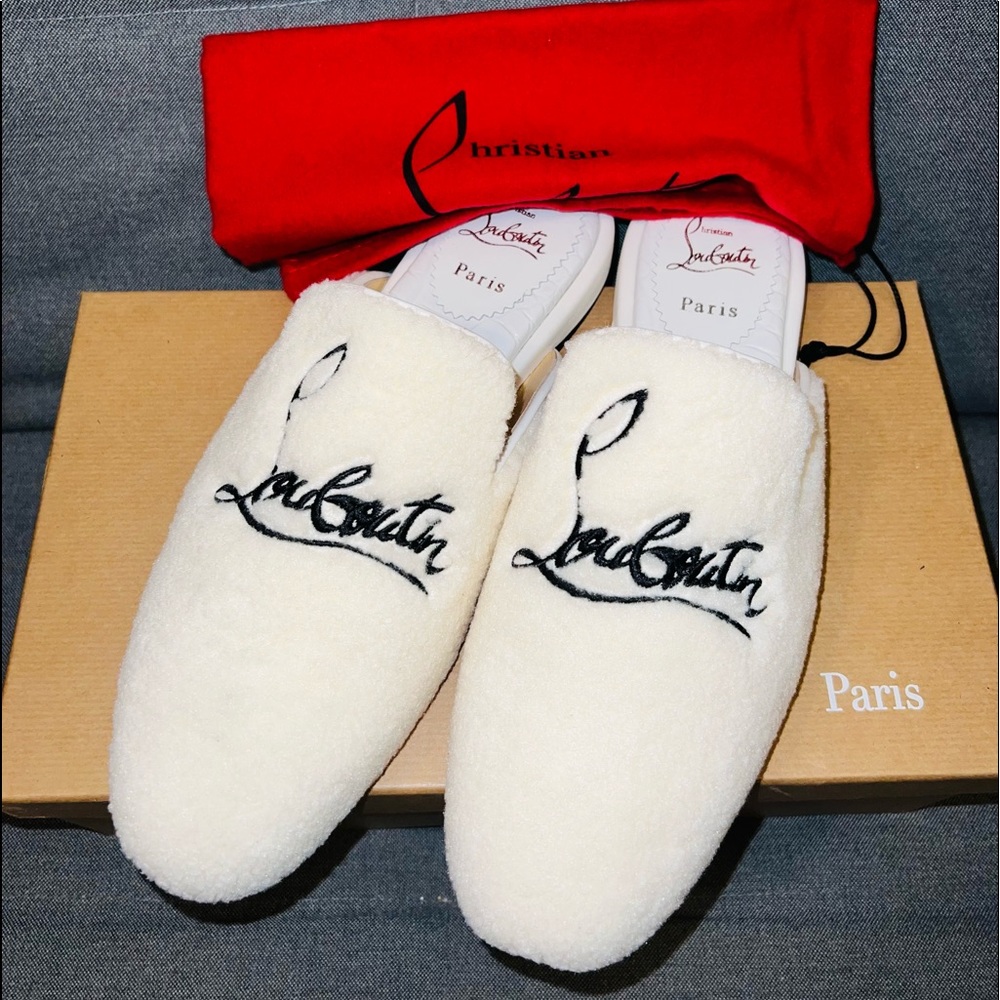 Sold-Christian Louboutin Donna Logo Slides (NWT)!
